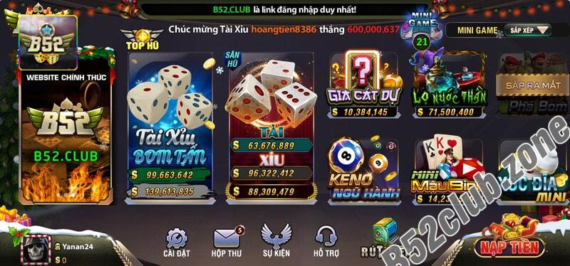 Chọn "Keno ngũ hành".