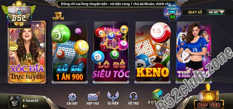 Tìm hiểu về Keno tại B52 Club